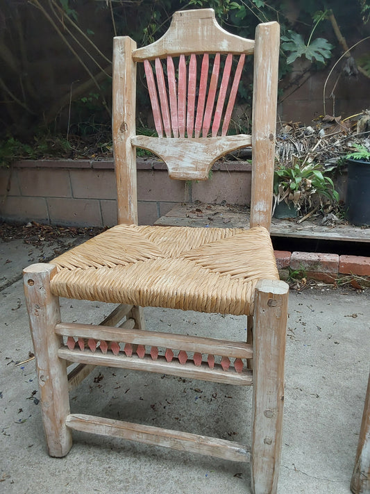 Wooden chair old Californian