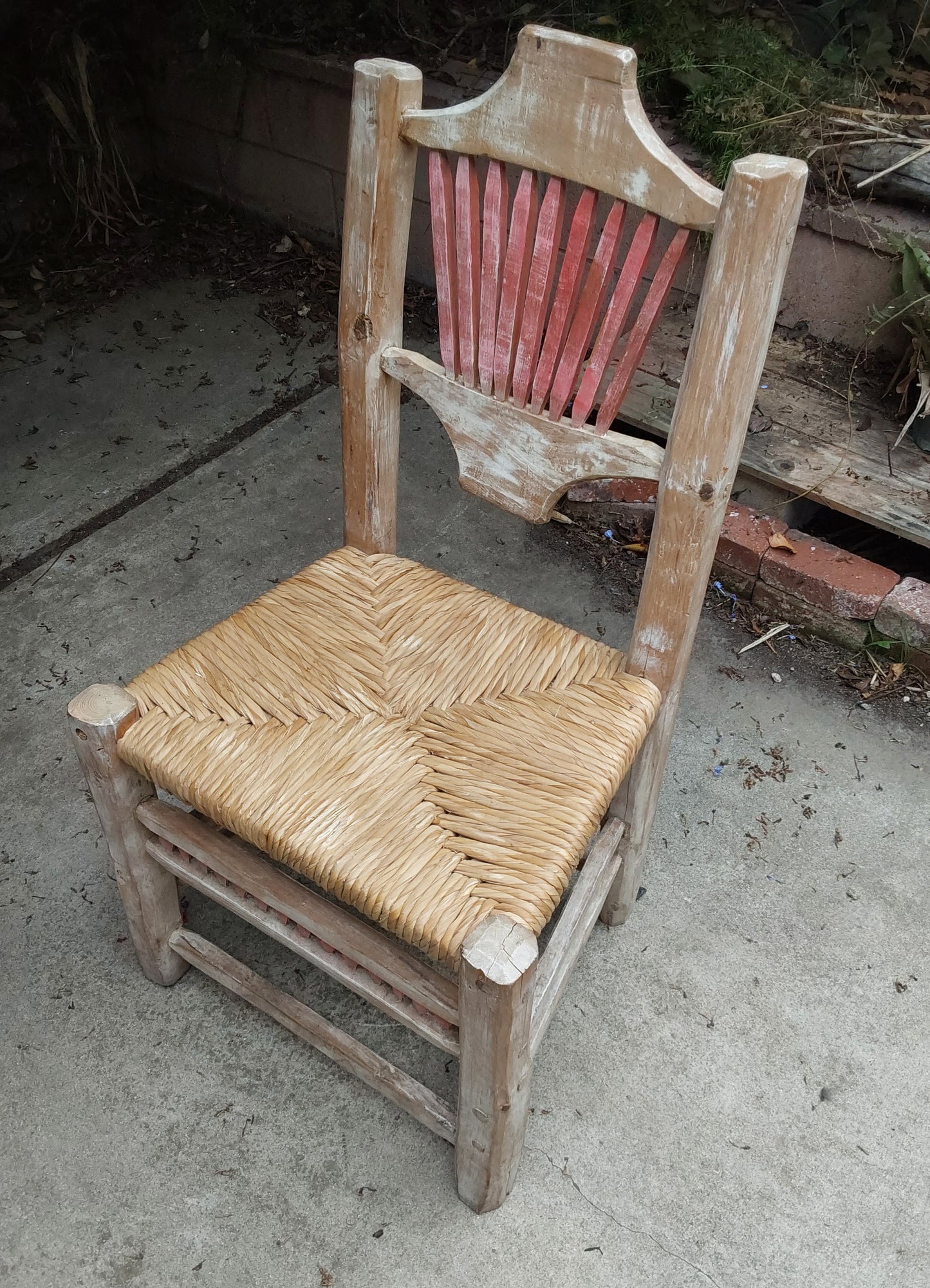 Wooden chair old Californian