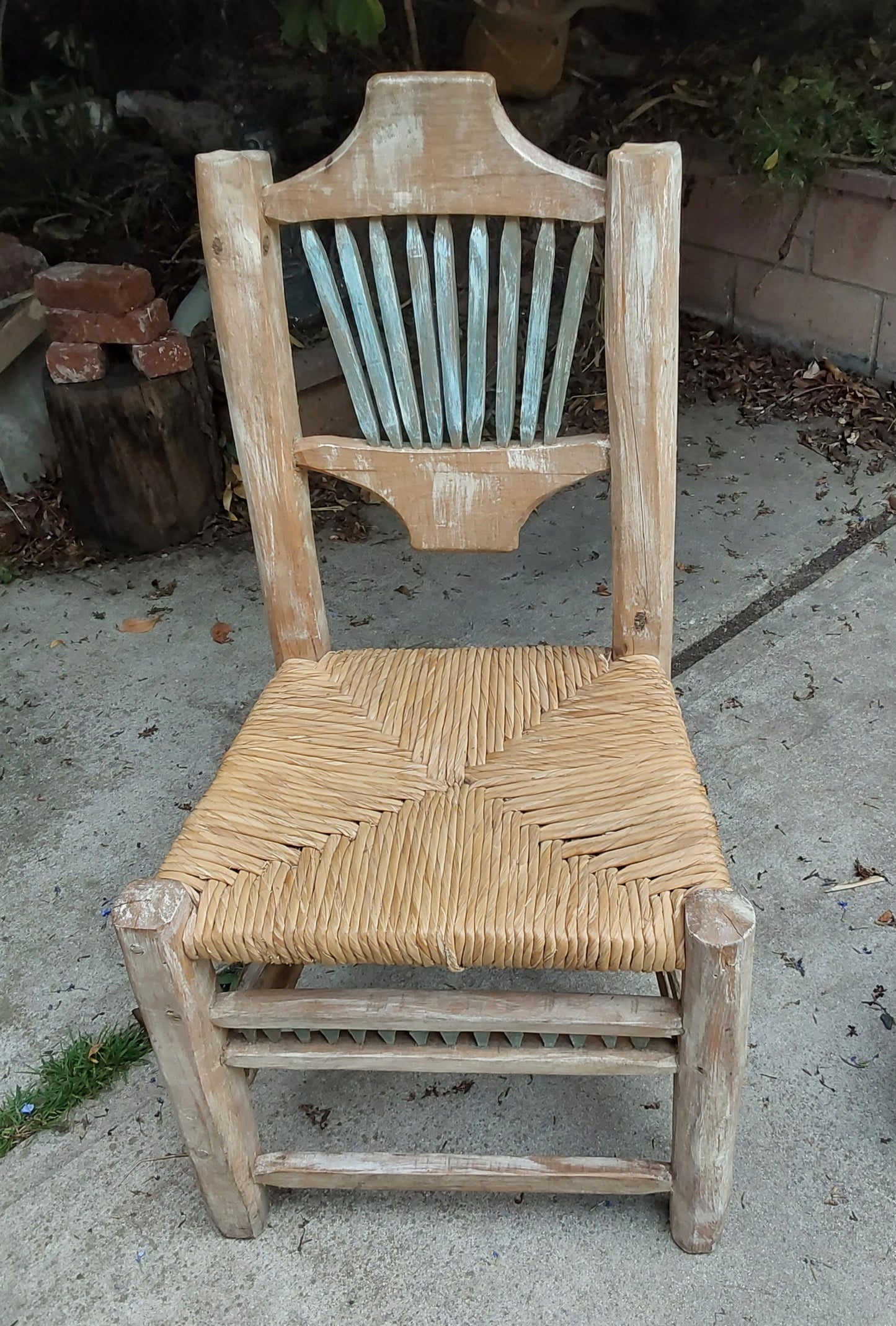 Wooden chair old Californian