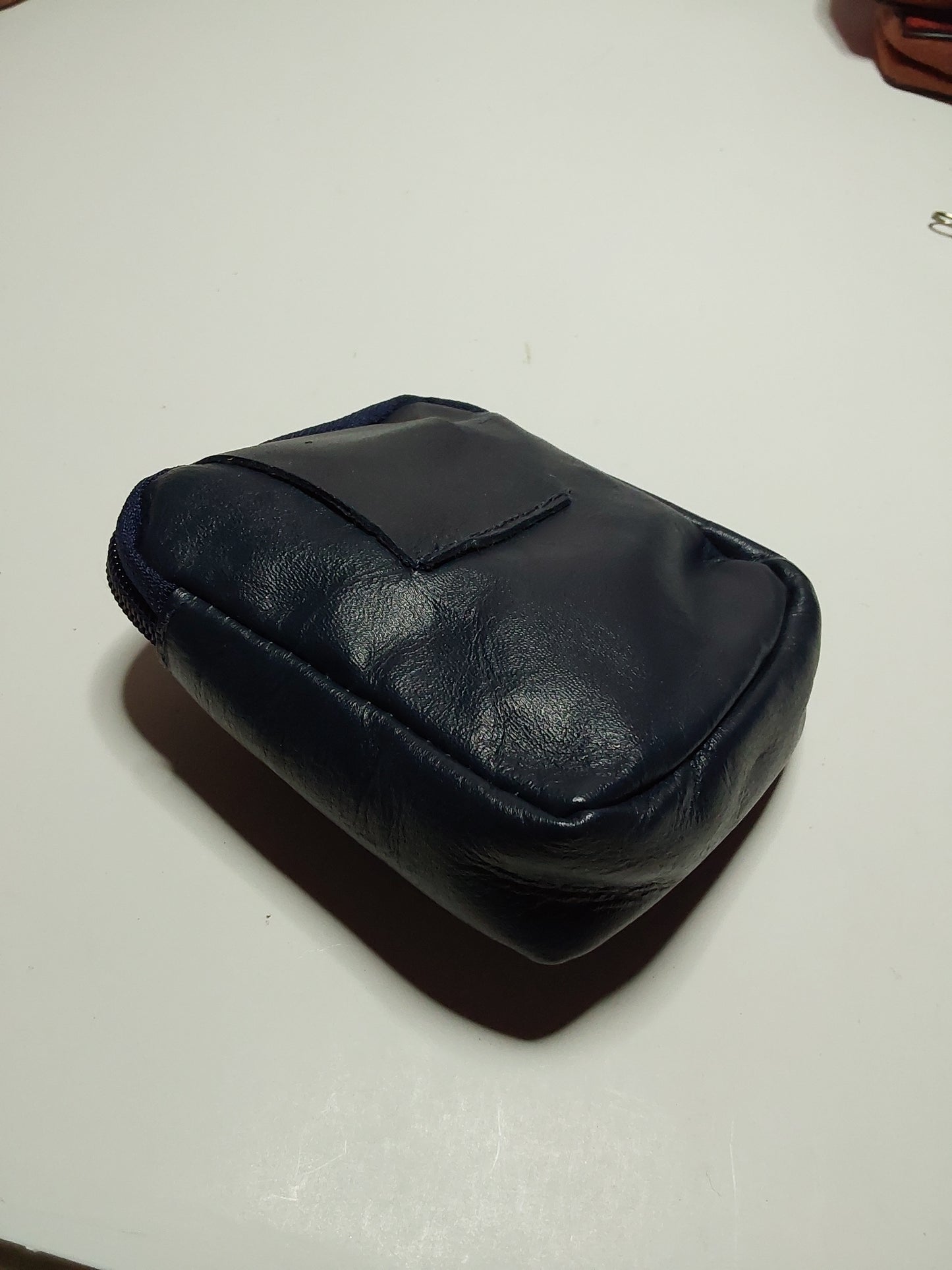 Leather coin Pouch with belt holder