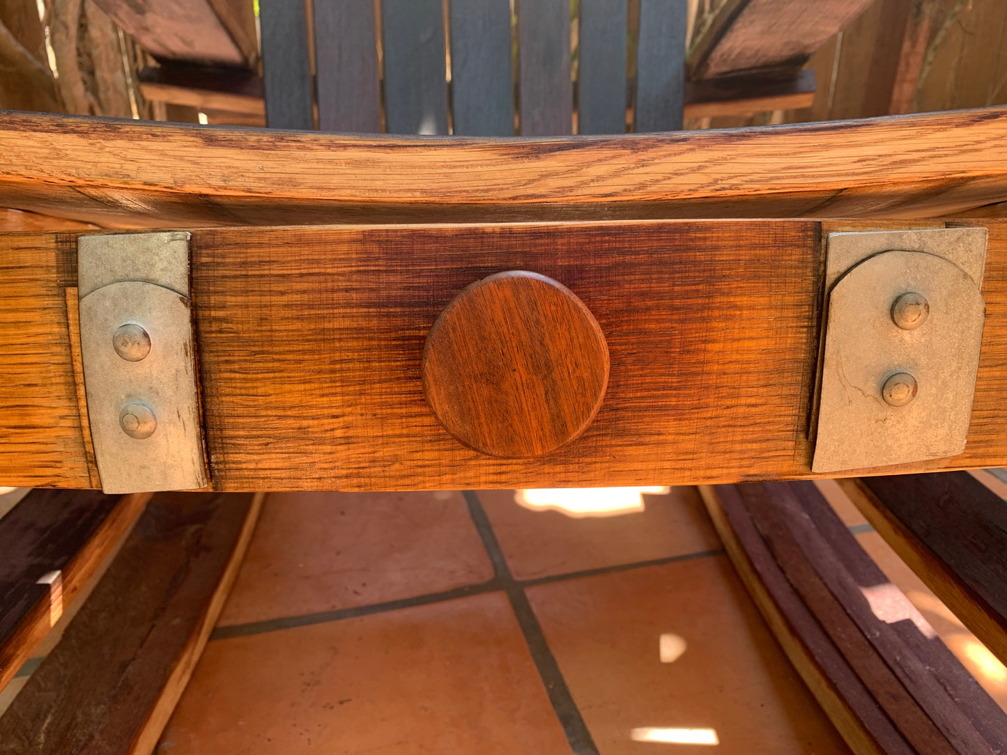 Adirondack Wine Barrel Chair (Oak wood)