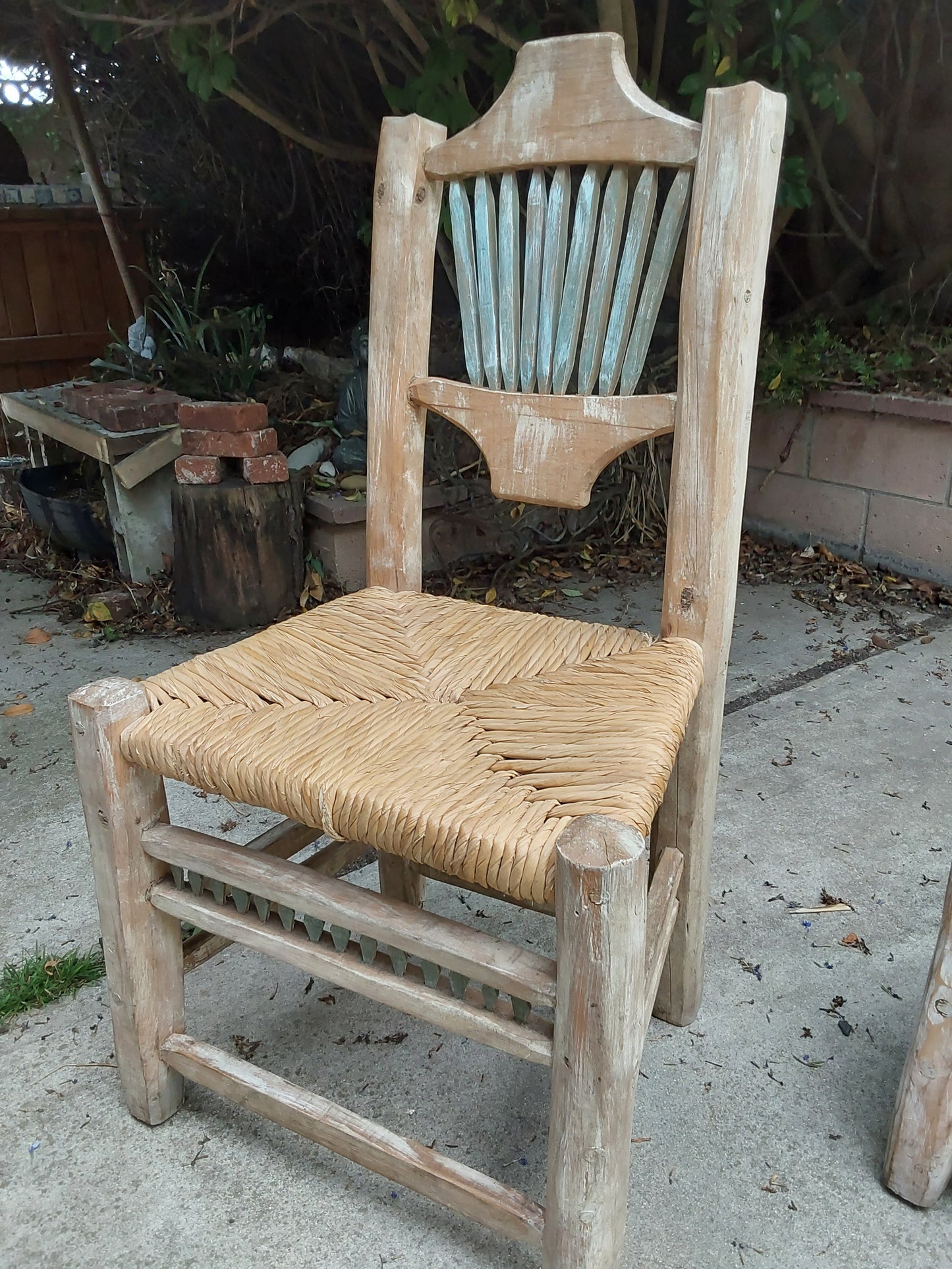 Wooden chair old Californian