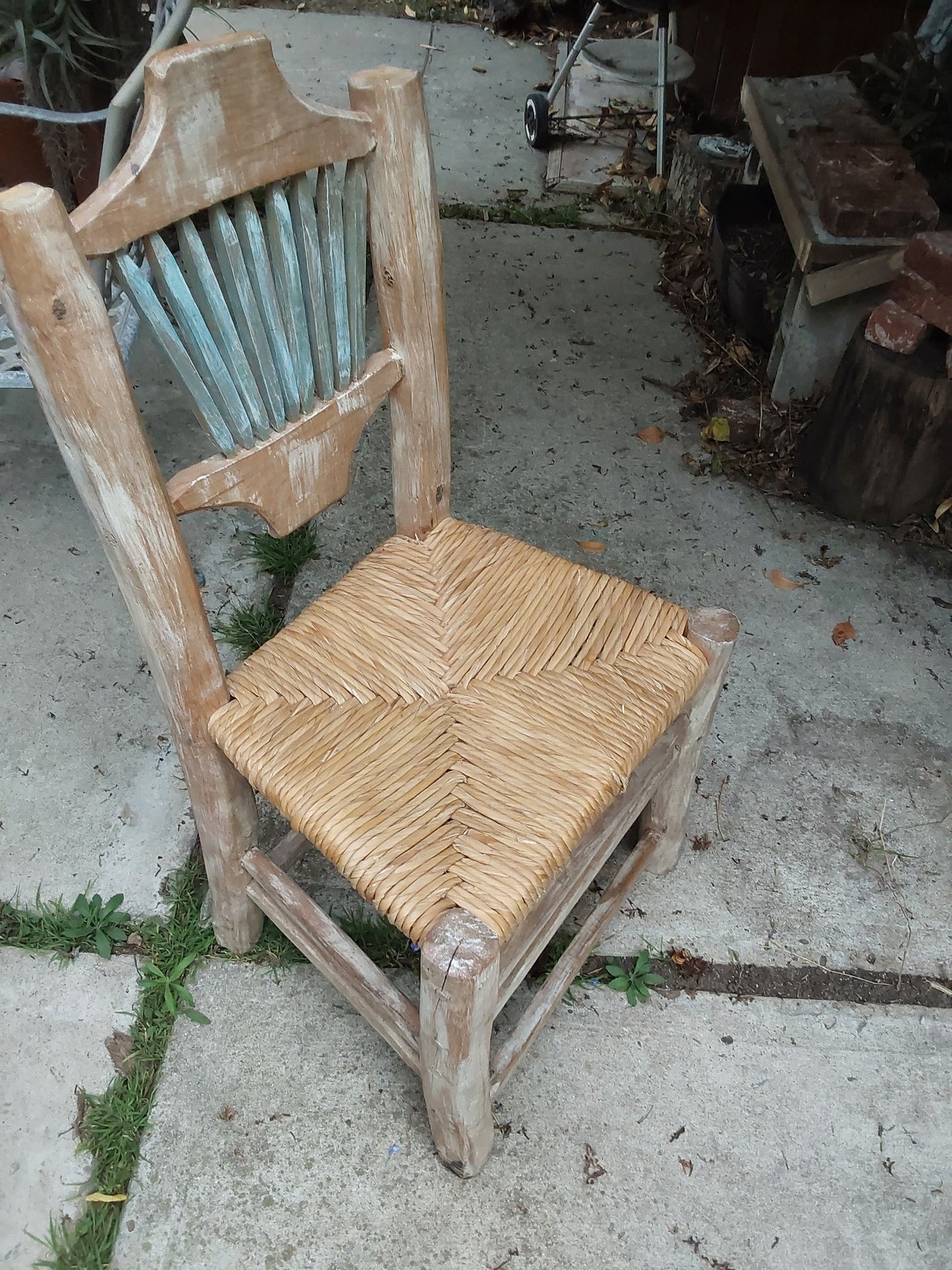 Wooden chair old Californian
