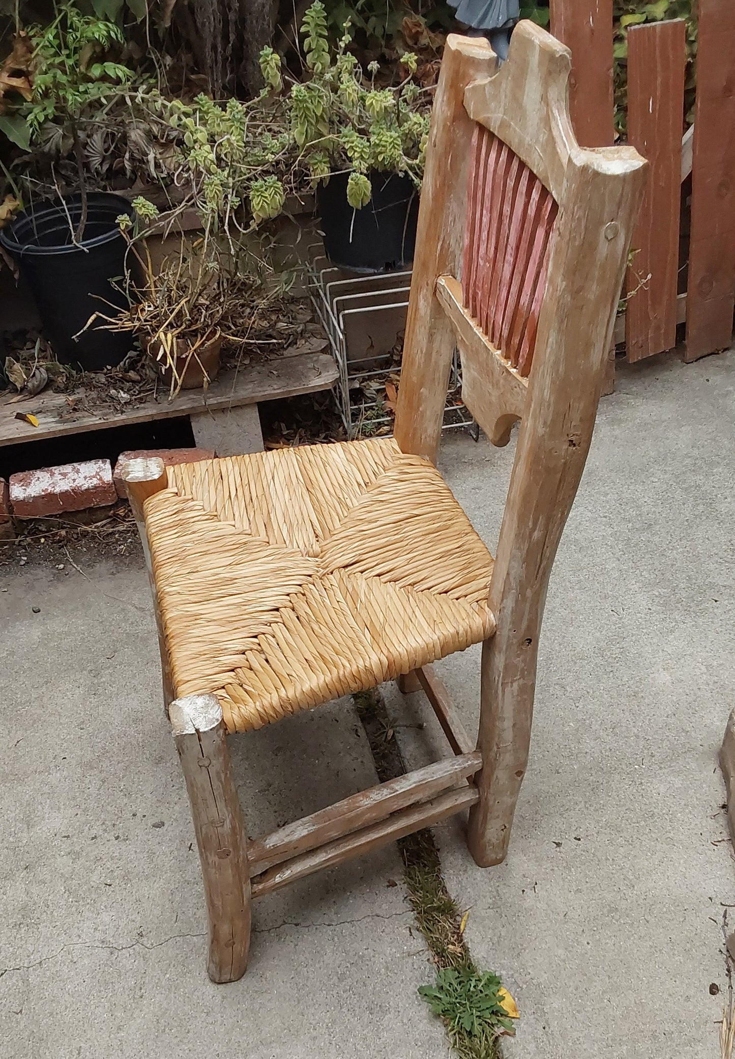 Wooden chair old Californian