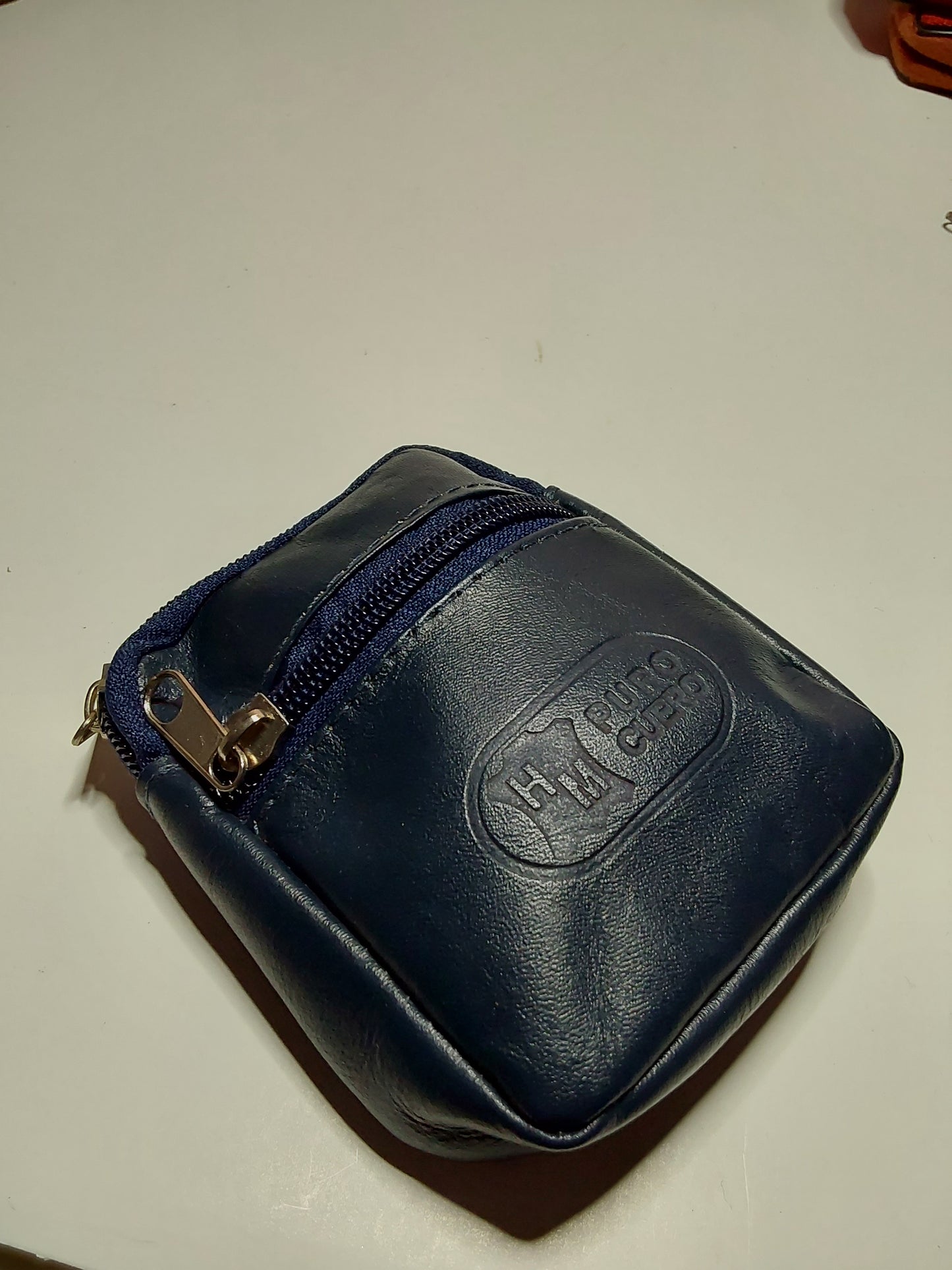 Leather coin Pouch with belt holder
