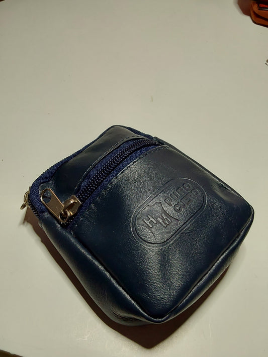 Leather coin Pouch with belt holder