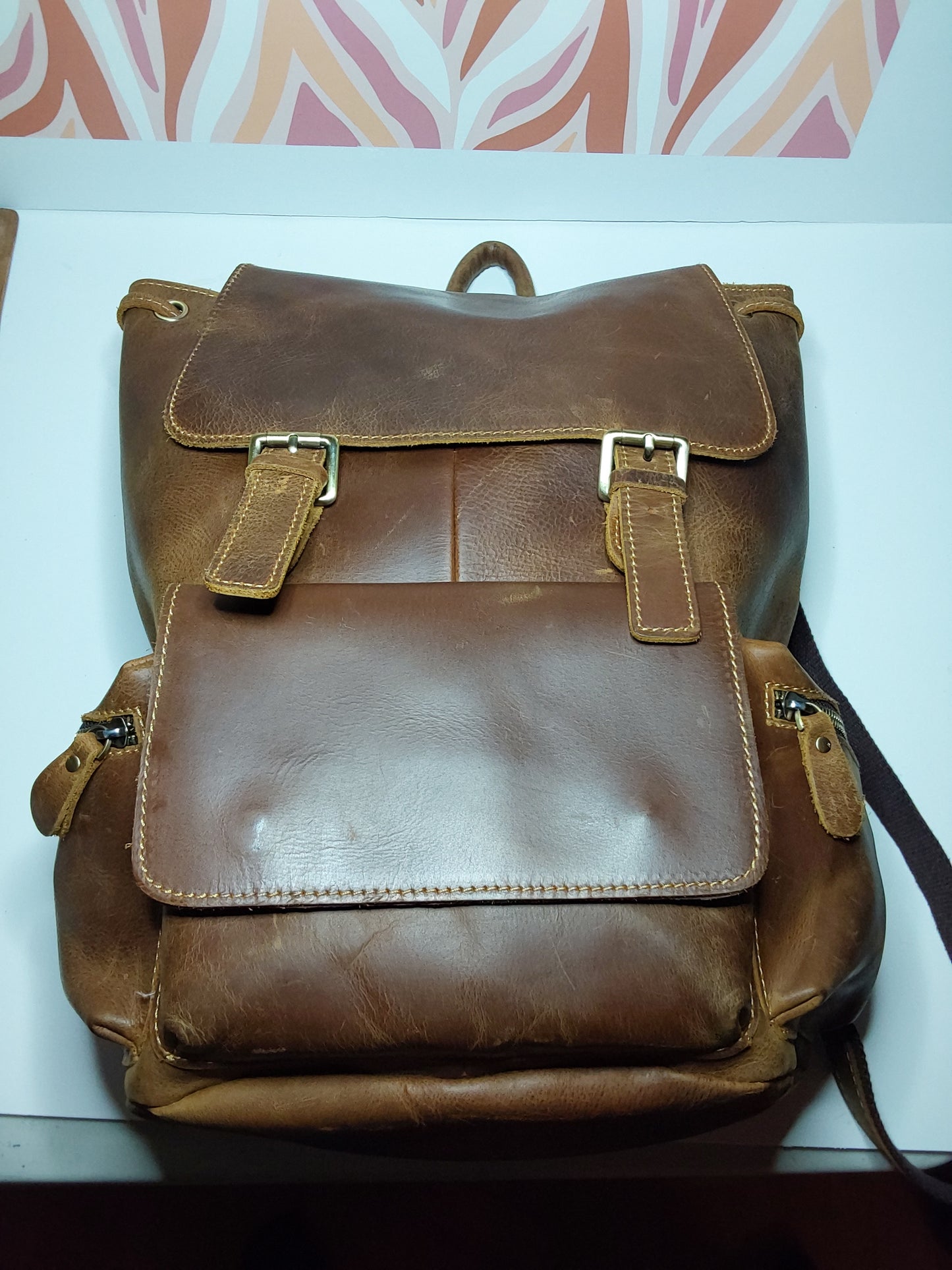 Leather backpack 🎒