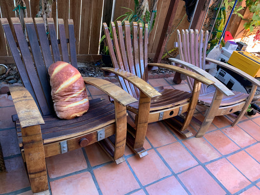 Adirondack Chairs Wine Barrel (Rocking) Oak wood